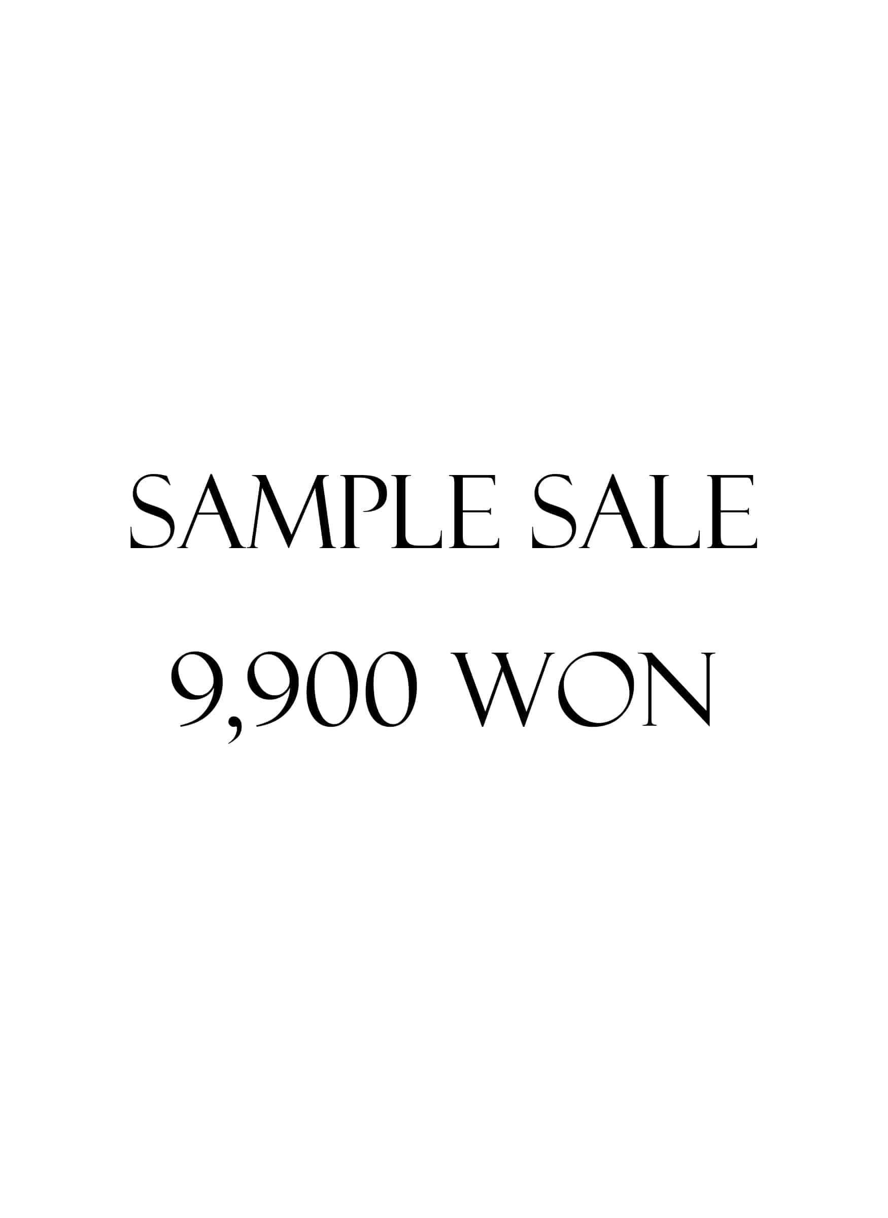 Sample Sale (\9,900)
