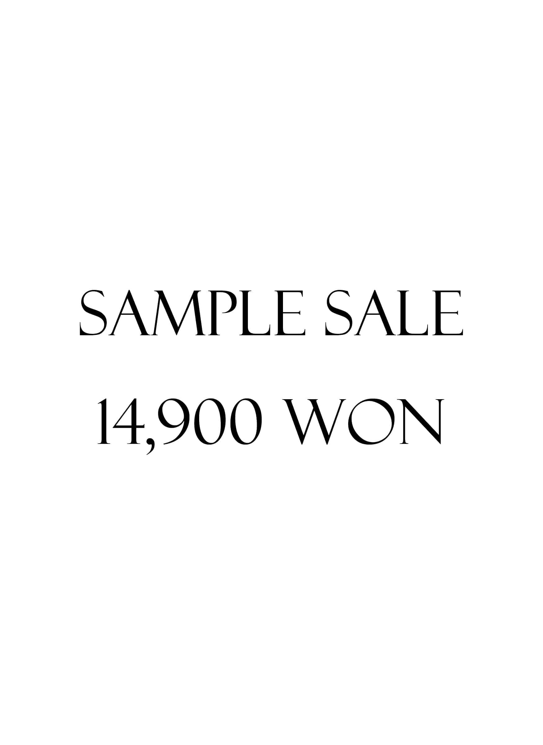 Sample Sale (\14,900)