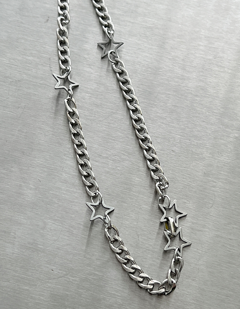 star chain necklace [y2k 스타 별 목걸이]