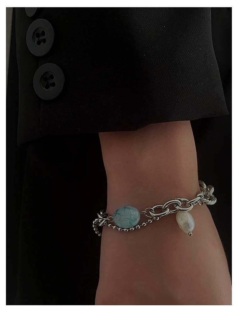 blue ocean bracelet [푸른 바다 원석 팔찌]