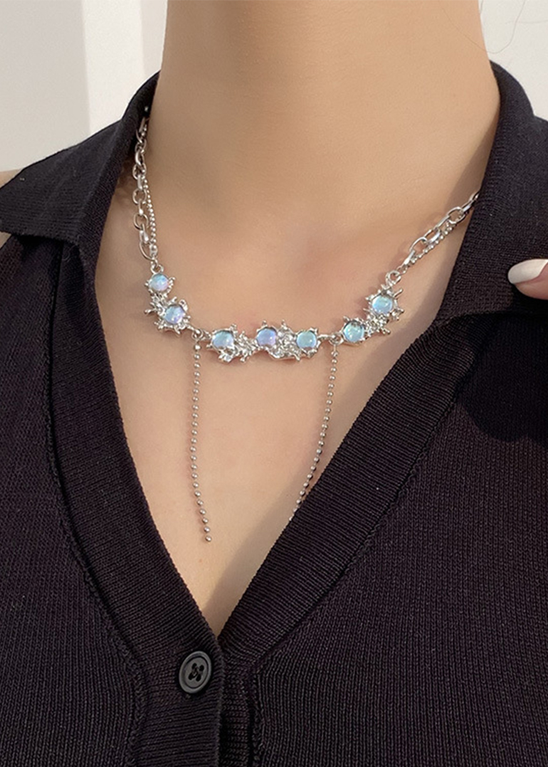 blue marine necklace [블루 마린 오로라 목걸이]